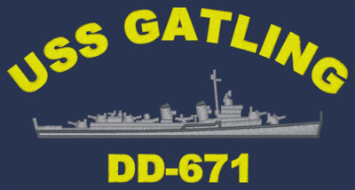DD 671 USS Gatling