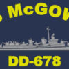 DD 678 USS McGowan