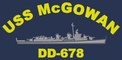 DD 678 USS McGowan
