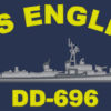 DD 696 USS English