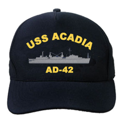 AD 42 USS Acadia Embroidered Hat