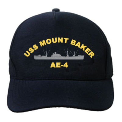 AE 4 USS Mount Baker Embroidered Hat