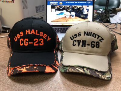 Navy Ship Embroidered Hunting Hat