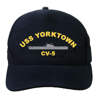 CV 5 USS Yorktown Embroidered Hat