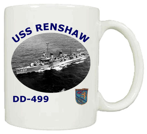 DD 499 USS Renshaw Coffee Mug