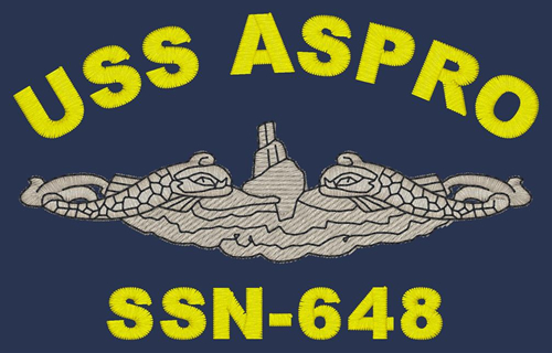 USS Aspro SSN 648 Embroidered Submarine Ball cap Otto BC Patch 