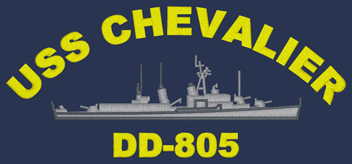 USS Chevalier DD 805 Personalized Canvas Ship Photo 2 Print Navy Veteran Gift 