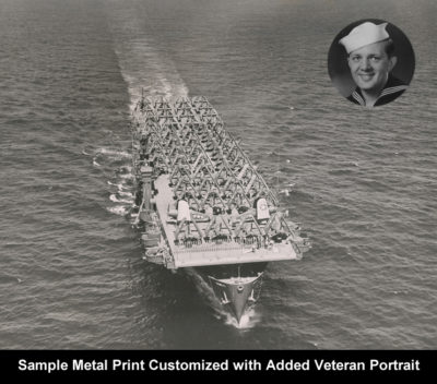 US Navy Veteran Portrait Metal Print