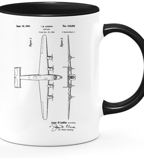 B-24 Bomber Patent Art Coffee Mug