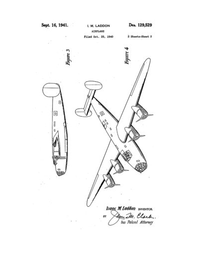 B-24 Bomber Patent Art Side 2