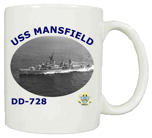 DD 728 USS Mansfield Coffee Mug