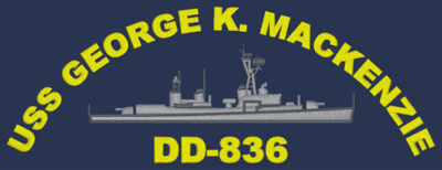 DD 836 USS George K MacKenzie