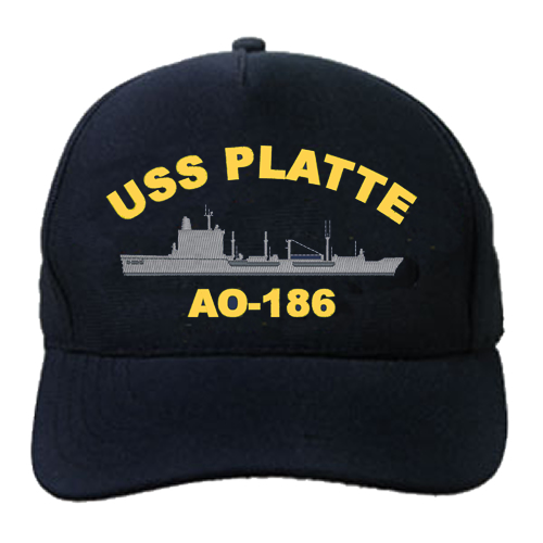 AO 186 USS Platte Embroidered Hat
