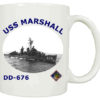 DD 676 USS Marshall Coffee Mug