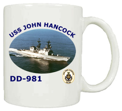 DD 981 USS John Hancock Coffee Mug