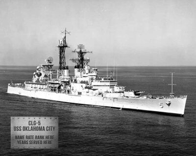 CLG 5 USS Oklahoma Ciity Metal Photo Print