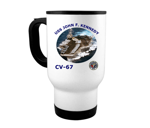 CV 67 USS John F Kennedy Travel Mug