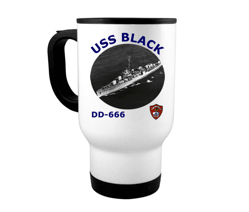 DD 666 USS Black Travel Mug