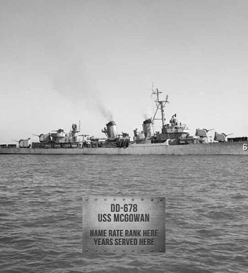 DD 678 USS McGowan Metal Photo Print