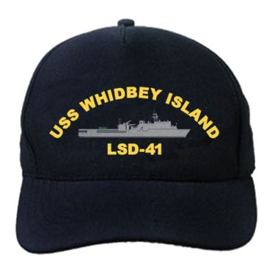 LSD 41 USS Whidbey Island Embroidered Hat