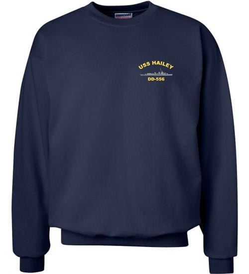 Navy Ship and Submarine Embroidered Sweatshirts