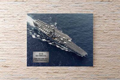 CV 59 USS Forrestal Photo Wall Print