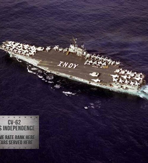 CV 62 USS Independence Metal Photo Print