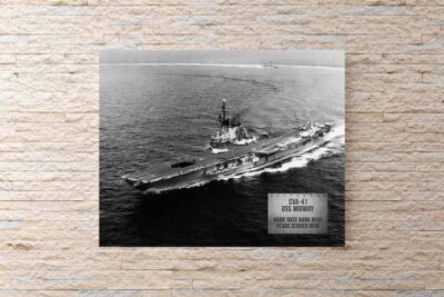 CVA 41 USS Midway Photo Wall Print