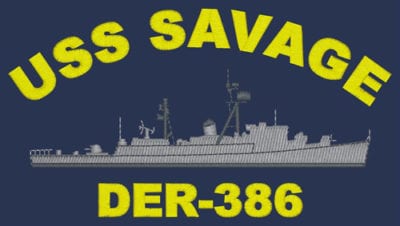 DER 386 USS Savage