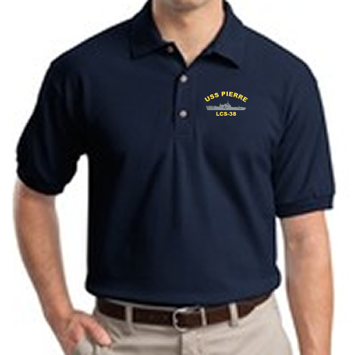 LCS 38 USS Pierre Embroidered Polo Shirt
