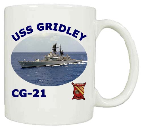CG 21 USS Gridley Coffee Mug