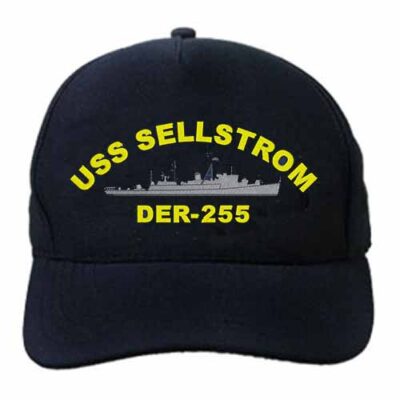 DER 255 USS Sellstrom Embroidered Hat