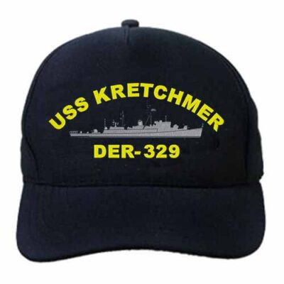 DER 329 USS Kretchmer Embroidered Hat