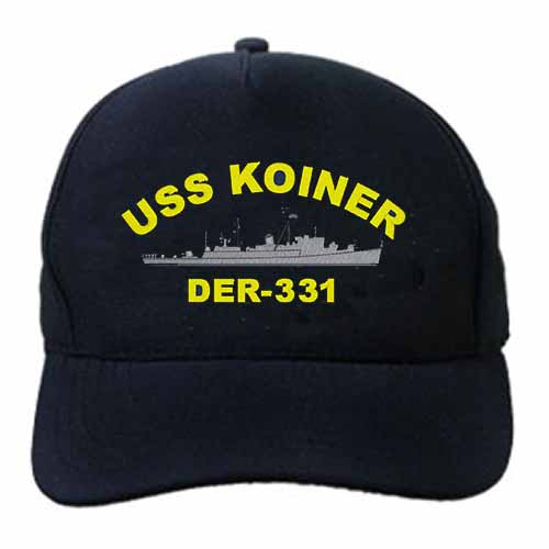 DER 331 USS Koiner Embroidered Hat