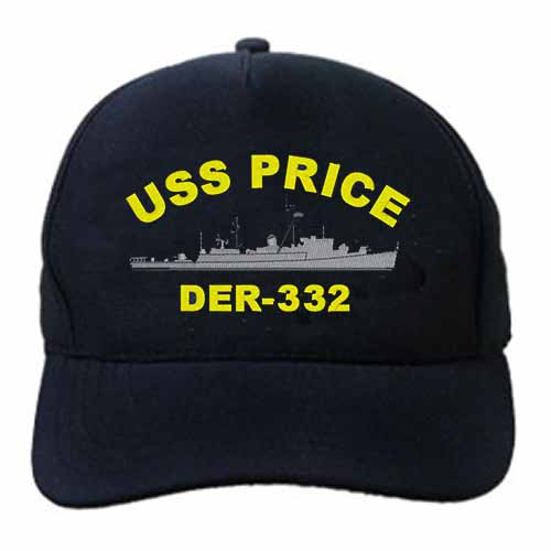 DER 332 USS Price Embroidered Hat