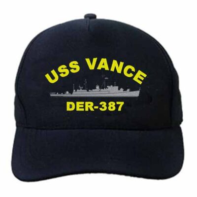 DER 387 USS Vance Embroidered Hat