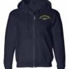 AD 24 USS Everglades Embroidered Zip Up Hoodie Sweatshirt