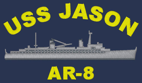 USS Jason AR-8 Ship Hat – Navy Blue – Official HnP Cap