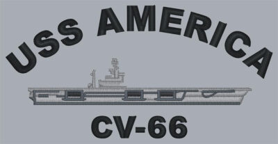 CV 66 USS America Embroidered Hat Graphic