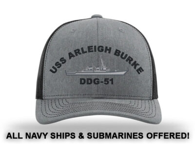 DDG 51 USS Arleigh Burke embroidered Richardson trucker hat