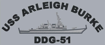 DDG 51 USS Arleigh Burke Embroidered Ship Hat Graphic