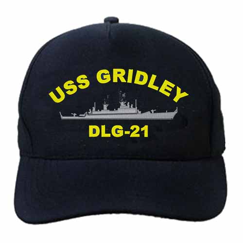 DLG 21 USS Gridley Embroidered Hat