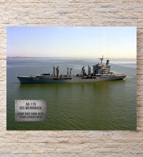 US Navy AO Type Auxiliary Ship Metal Prints