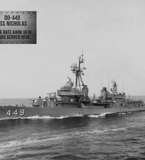US Navy DD Type Destroyer Personalized Photo Prints