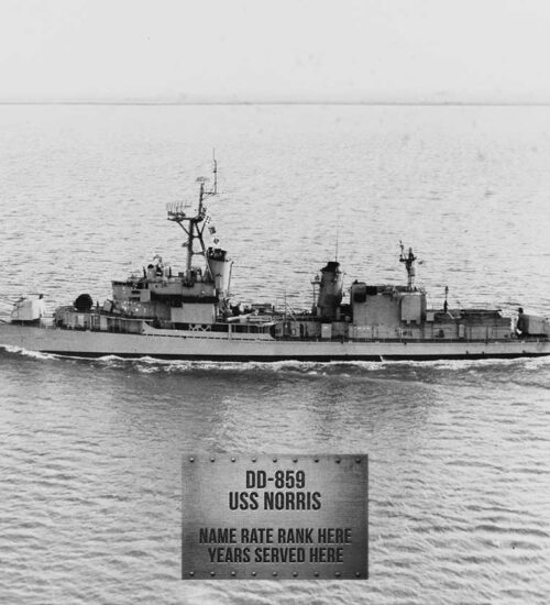 DD 859 USS Norris Personalized Photo Print