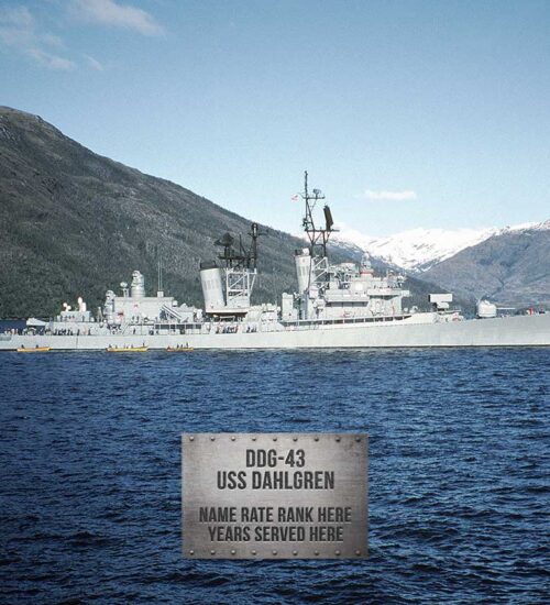 DDG 43 USS Dahlgren Personalized 8x10 Photo Print